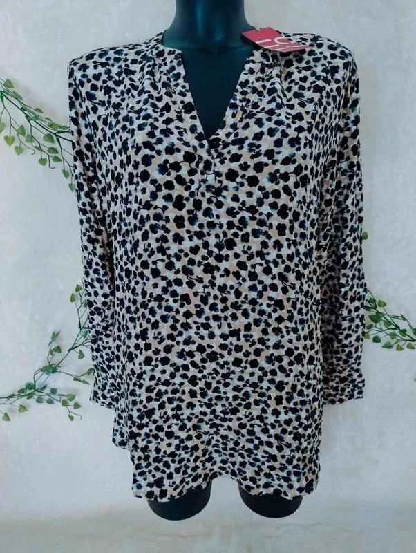 💎 Blusa estampada fluida • 44 • Esprit 💎 – photo 2